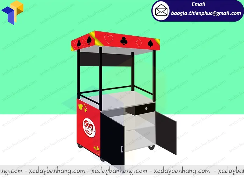 đóng xe bán trà sữa
