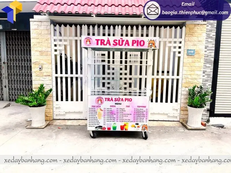 quầy bán trà sữa đẹp tại hcm