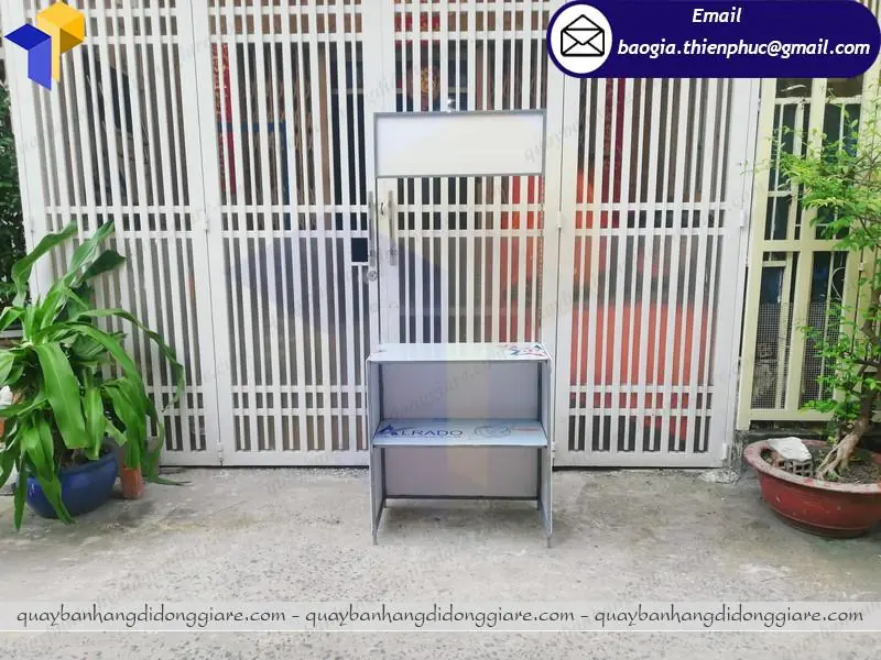 quầy sắt bán hàng di động