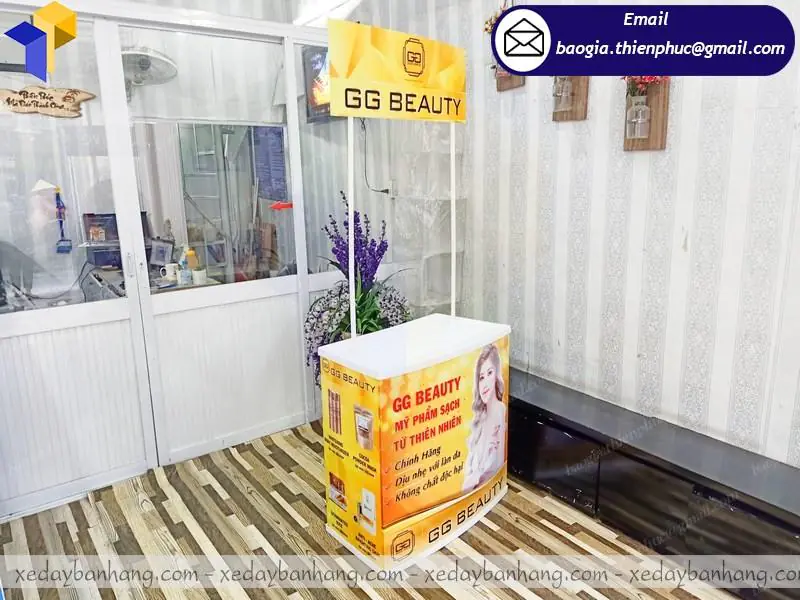 quầy nhựa sampling lắp ráp mini