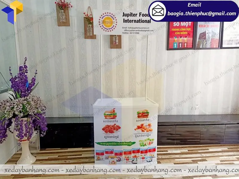 booth nhựa sampling lắp ráp