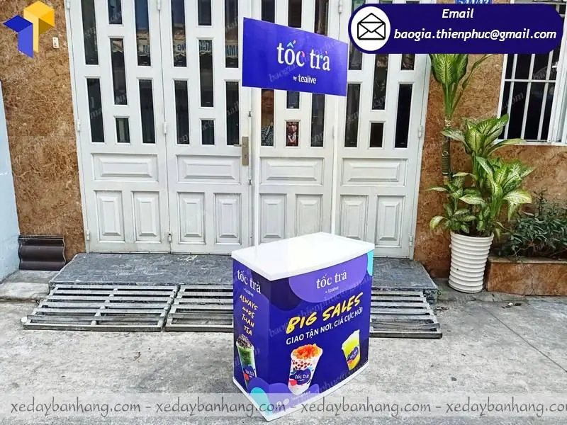 mẫu booth nhựa lắp ráp giá rẻ