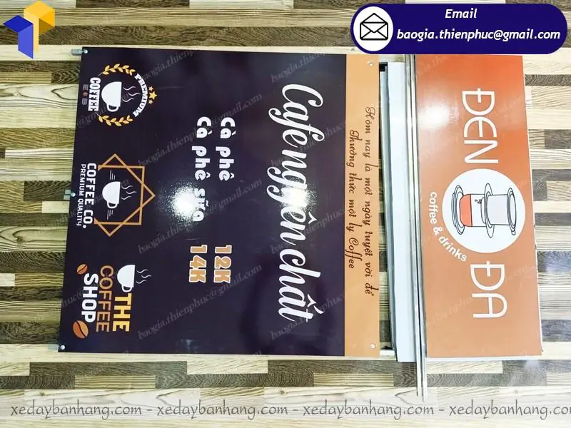 giá quầy xe lắp ráp bán cafe