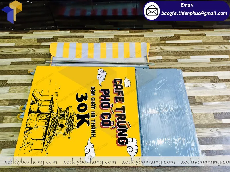 quầy cafe lắp ráp sampling