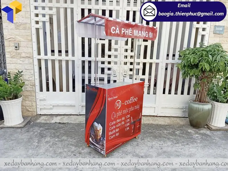mẫu xe lắp ráp bán cafe lề đường