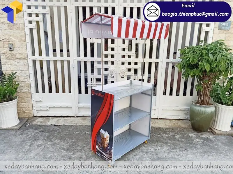 thiết kế xe cafe lắp ráp đẹp