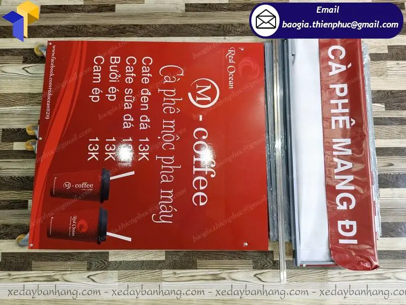 xe lắp ráp bán cafe