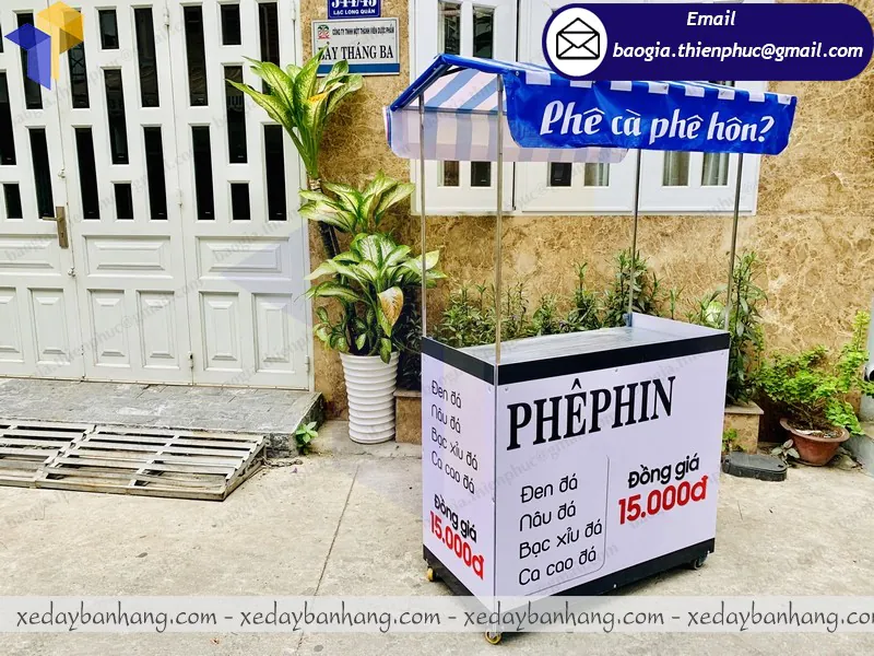 mẫu xe lắp ráp bán cafe