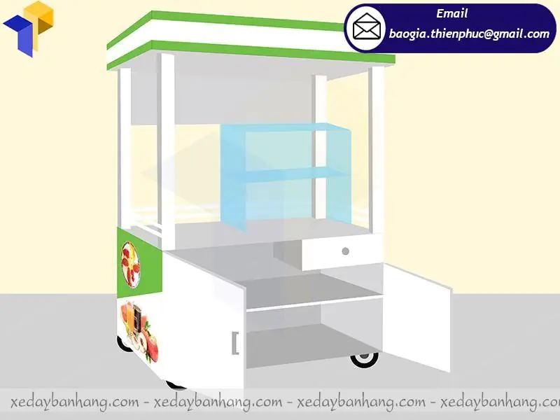 xe trà sữa trân châu lưu động giá rẻ