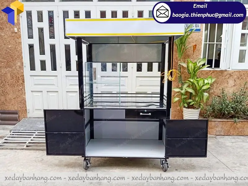 xe bán trà sữa thiết kế đẹp