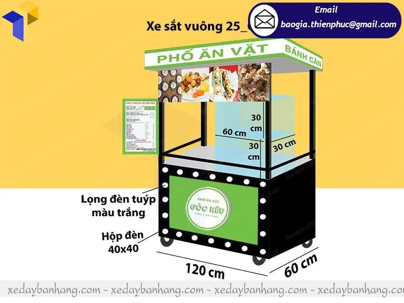 nơi làm xe bán đồ ăn vặt