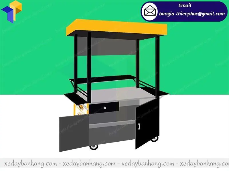 thiết kế quầy sắt bán thức ăn nhanh giá rẻ quận 11