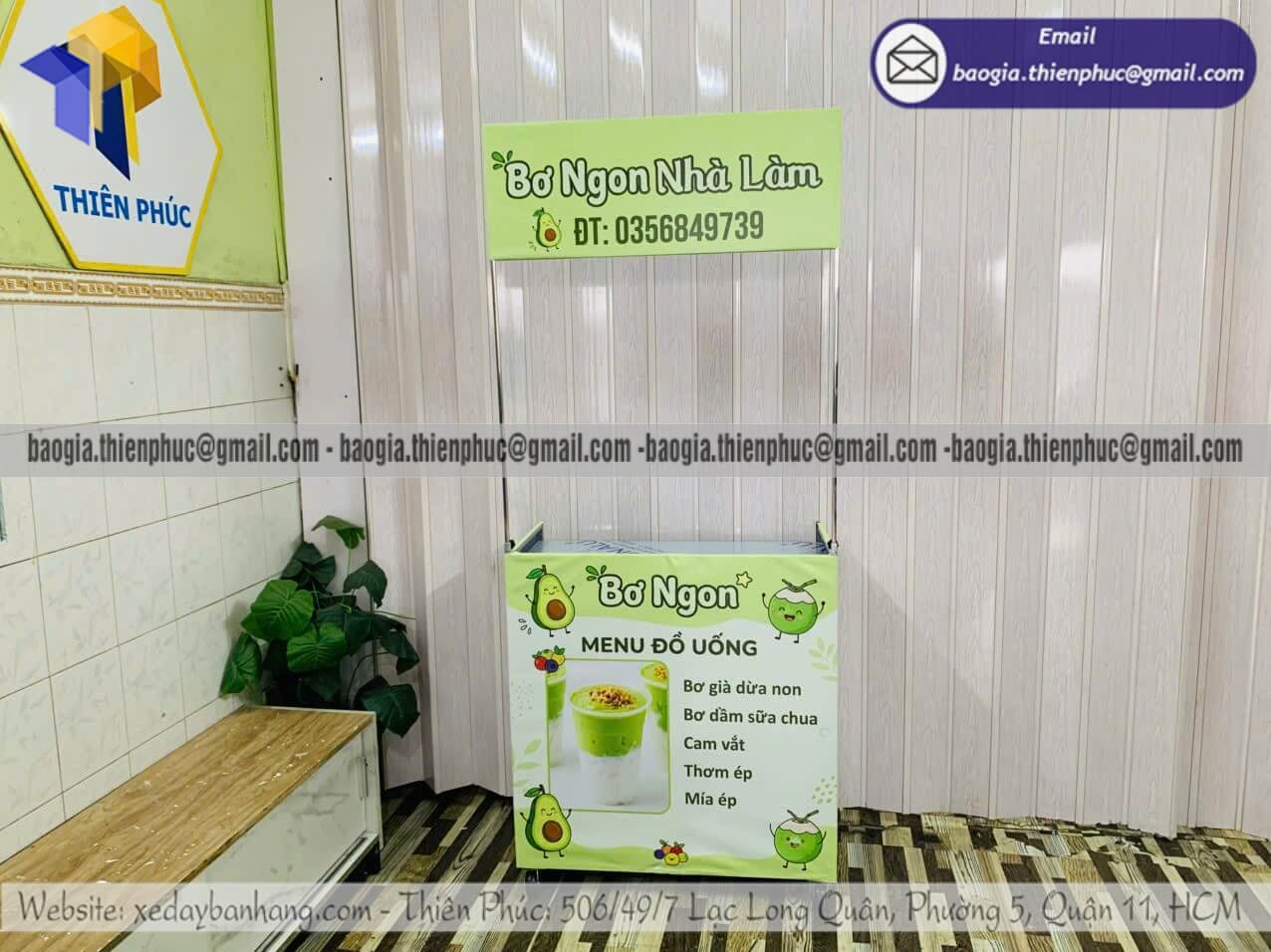 Báo giá xe xếp bán nước đẩy bán rong ngoài trời Báo giá xe xếp bán nước đẩy bán rong ngoài trời