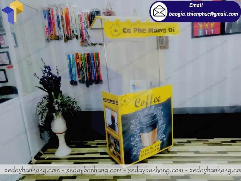 bàn lắp ráp bán cafe rang xay