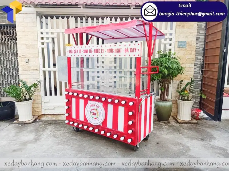 xe sinh tố bằng gỗ di động