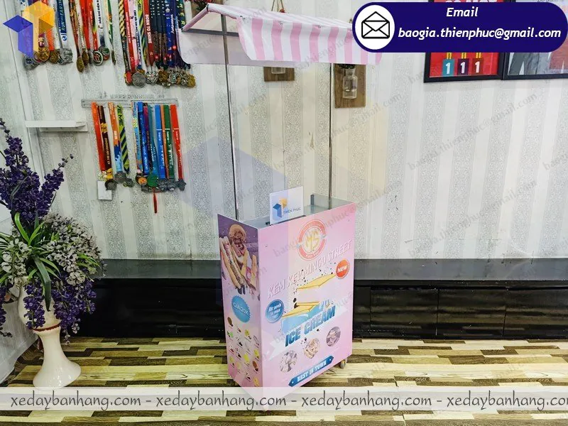 báo giá booth bán kem di động