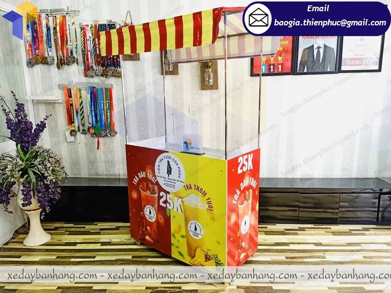 báo giá booth bán nước trái cây