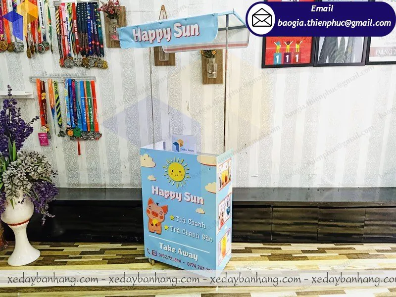 báo giá booth bán trà chanh lưu động