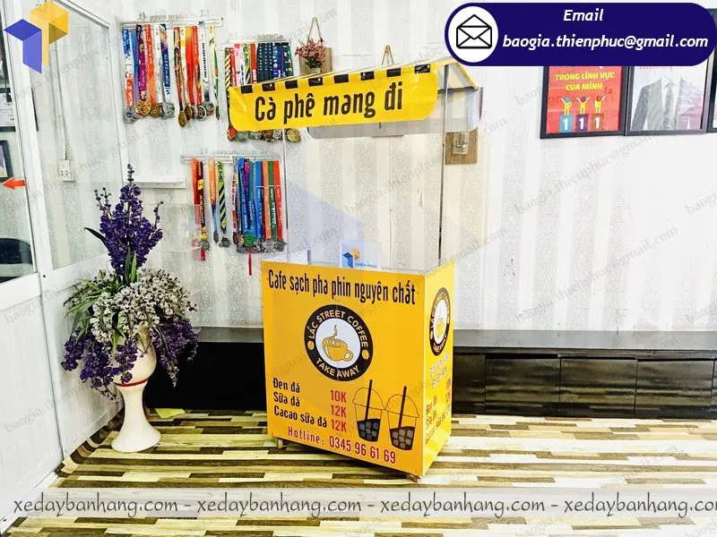 báo giá booth lắp ráp bán cafe phin