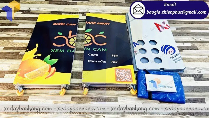 báo giá booth lắp ráp bán nước cam