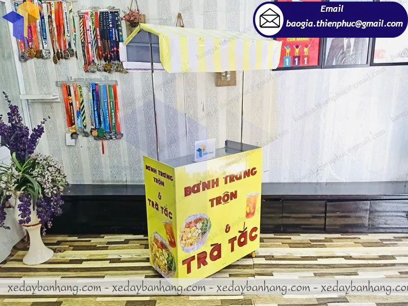 báo giá booth lắp ráp bán trà tắc