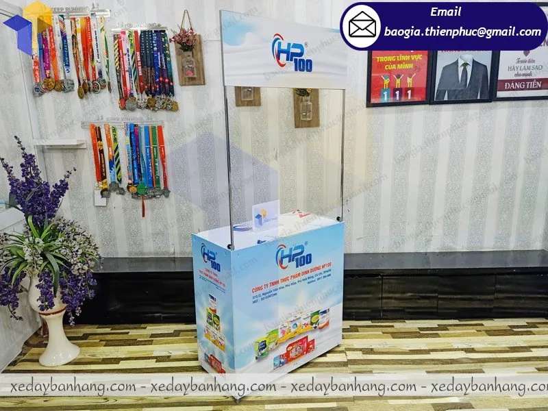 báo giá booth sampling tháo lắp