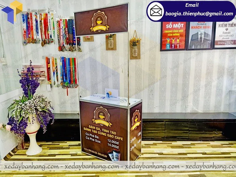 báo giá booth sắt bán cafe mang đi