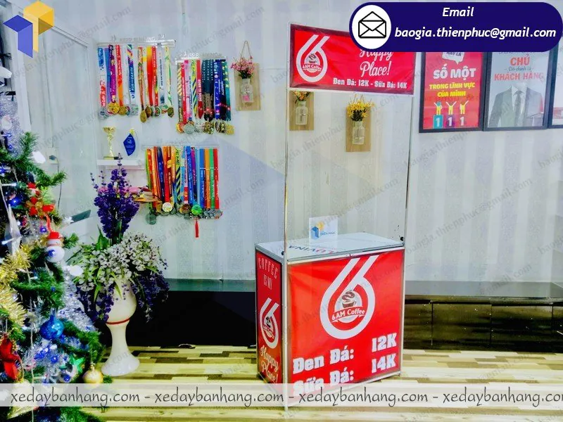 báo giá booth sắt bán cafe phin hcm