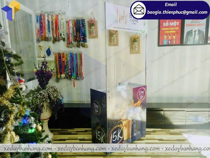 báo giá booth sắt bán cafe take away hcm
