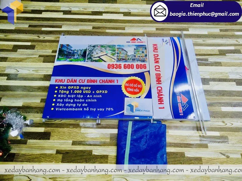 báo giá booth sắt quảng cáo bất động sản