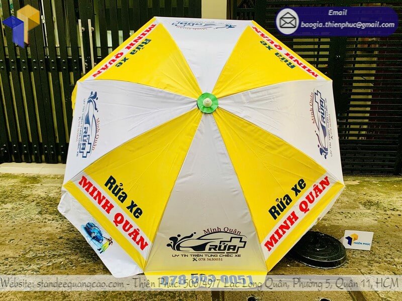 báo giá ô dù quảng cáo ngoài trời Đà Lạt