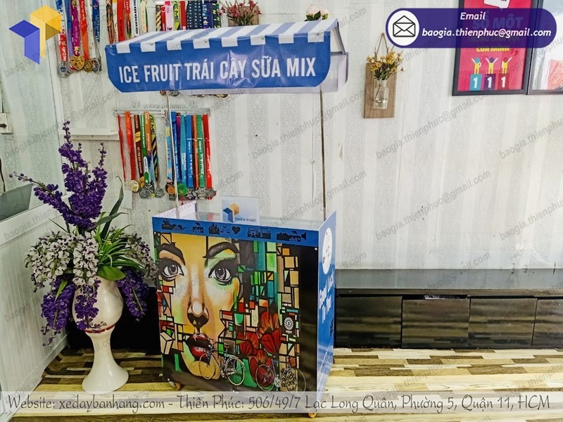 báo giá quầy bán trái cây tô vỉa hè