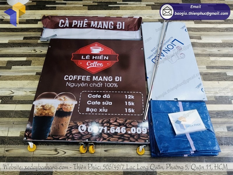 Báo giá quầy bán cà phê di động
