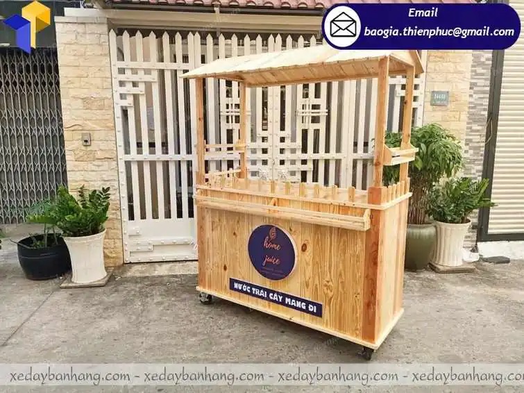 báo giá quầy gỗ bán trà sữa