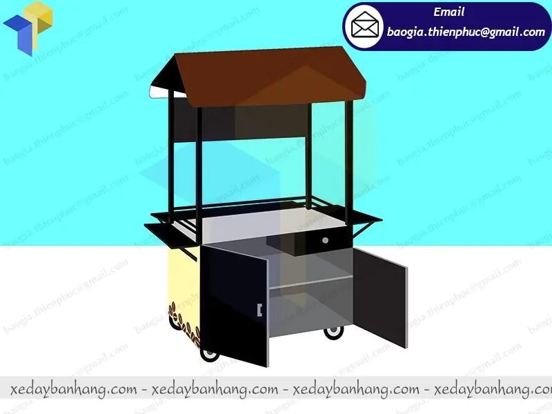báo giá tủ bán cafe bằng sắt