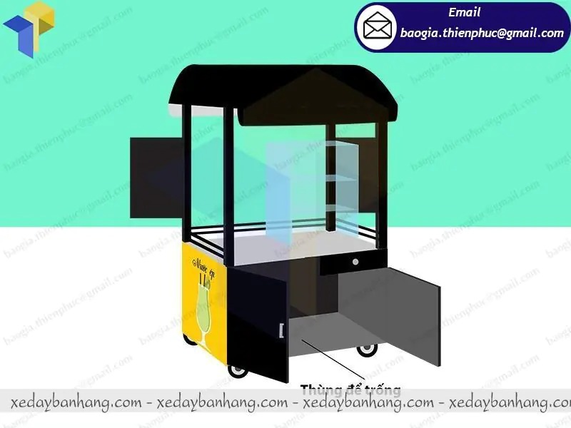 báo giá tủ bán nước ép bằng inox