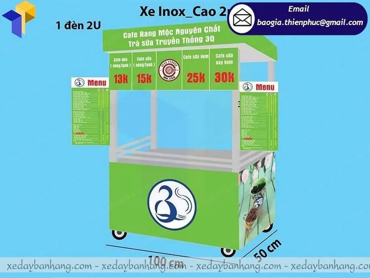 báo giá tủ inox bán cafe pha máy