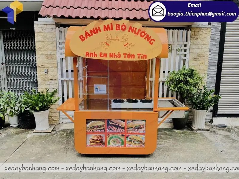 báo giá xe bán bánh mì có lò nướng