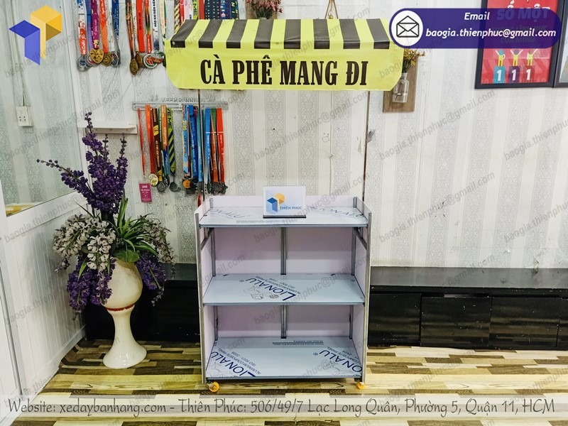 Báo giá xe bán cafe lắp ráp