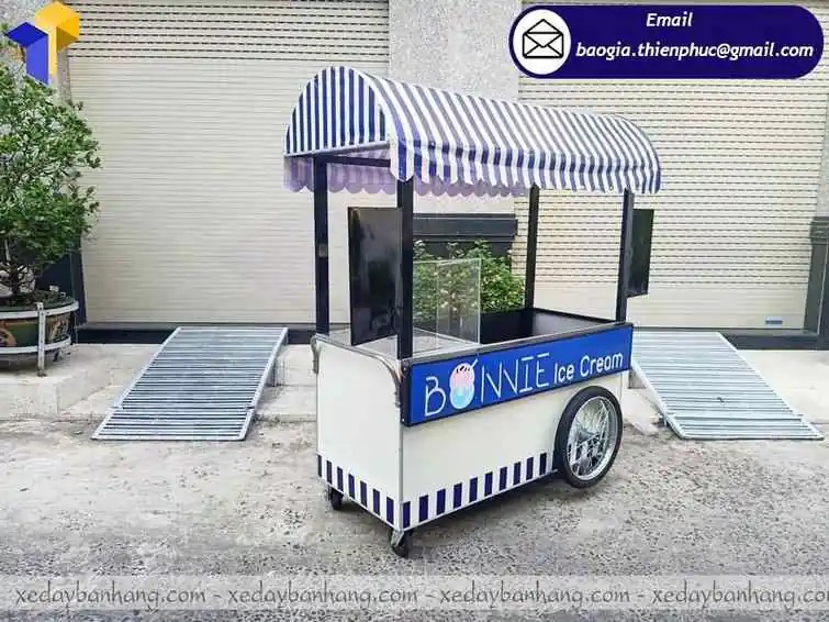 báo giá xe bán kem bằng inox