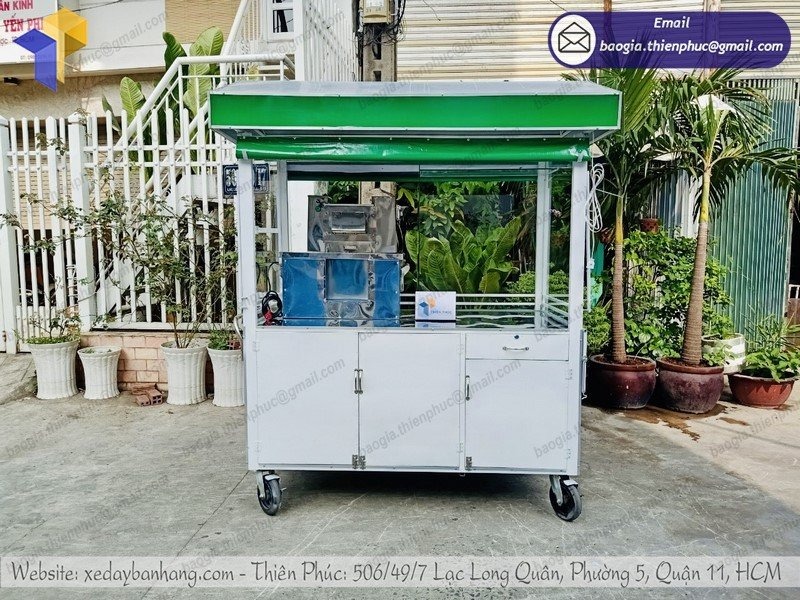 báo giá xe bán nước mía siêu sạch