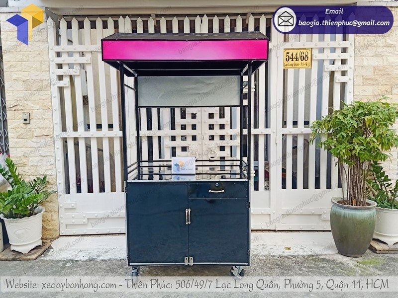 báo giá xe bánh tráng trộn inox