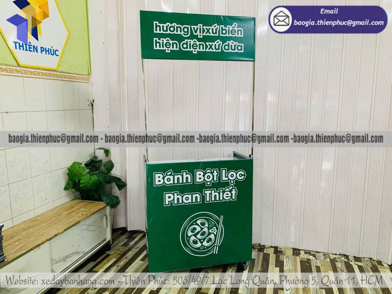 Báo giá xe bạt lắp ráp bán bánh lề đường giá rẻ lưu động có bạt che nắng mưa