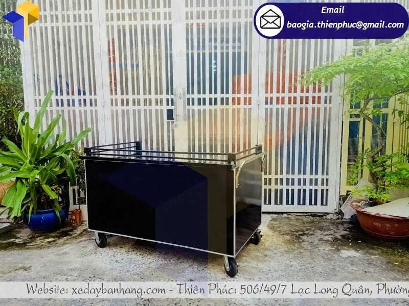 báo giá xe cafe mang đi bằng sắt