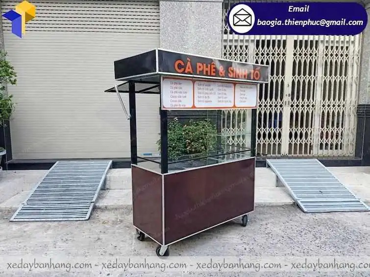 báo giá xe đẩy bán  cafe sinh tố