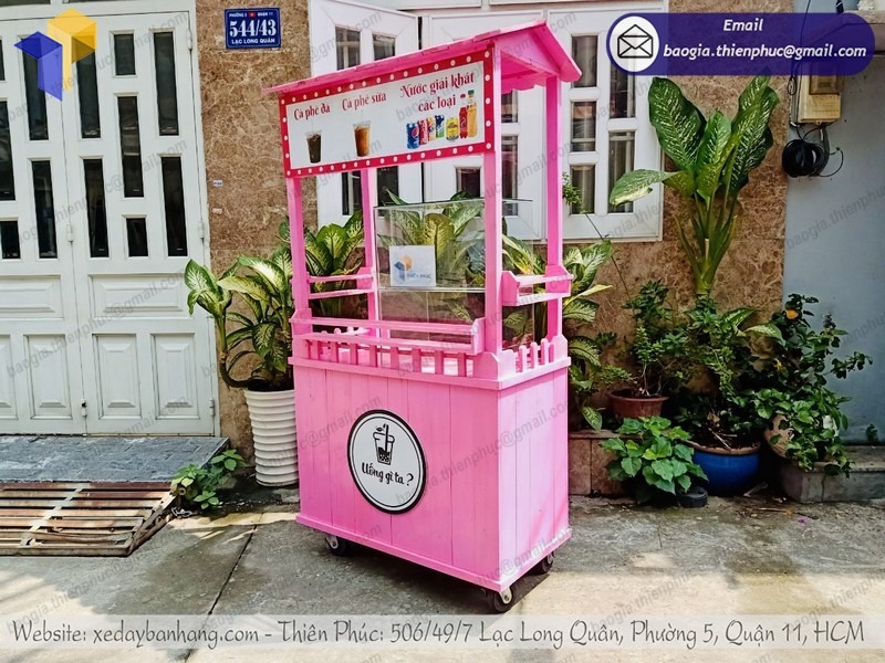 báo giá xe đẩy bán cafe take away