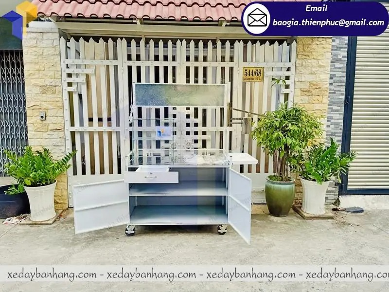 báo giá xe đẩy bán xôi bánh mì