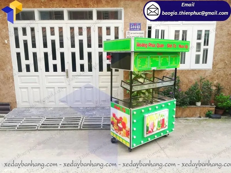 báo giá xe đẩy inox bán sinh tố