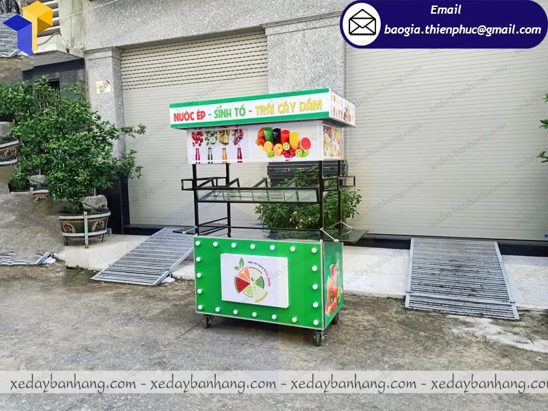 báo giá xe inox bán sinh tố trái cây