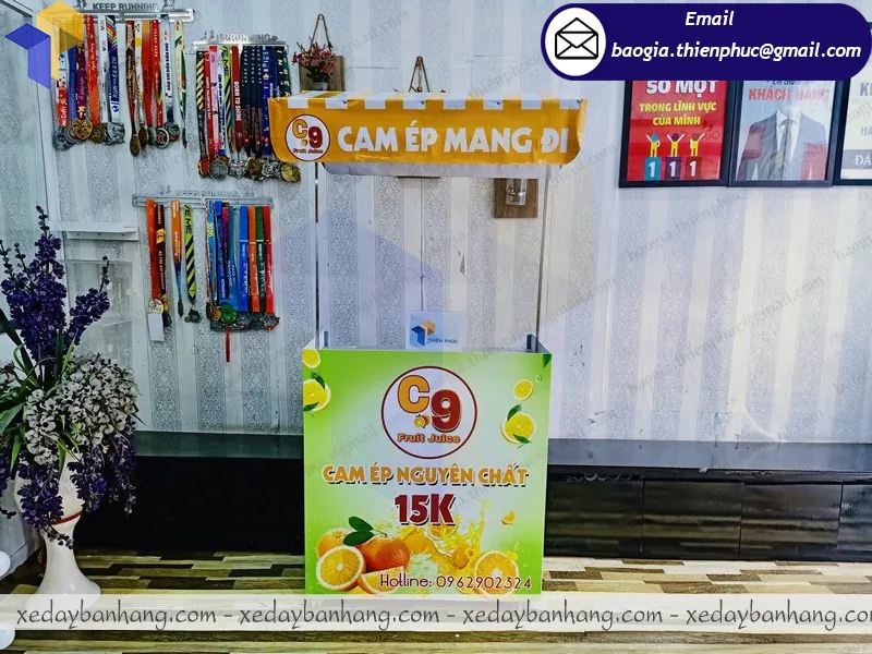 báo giá xe lắp ráp bán nước cam mang đi